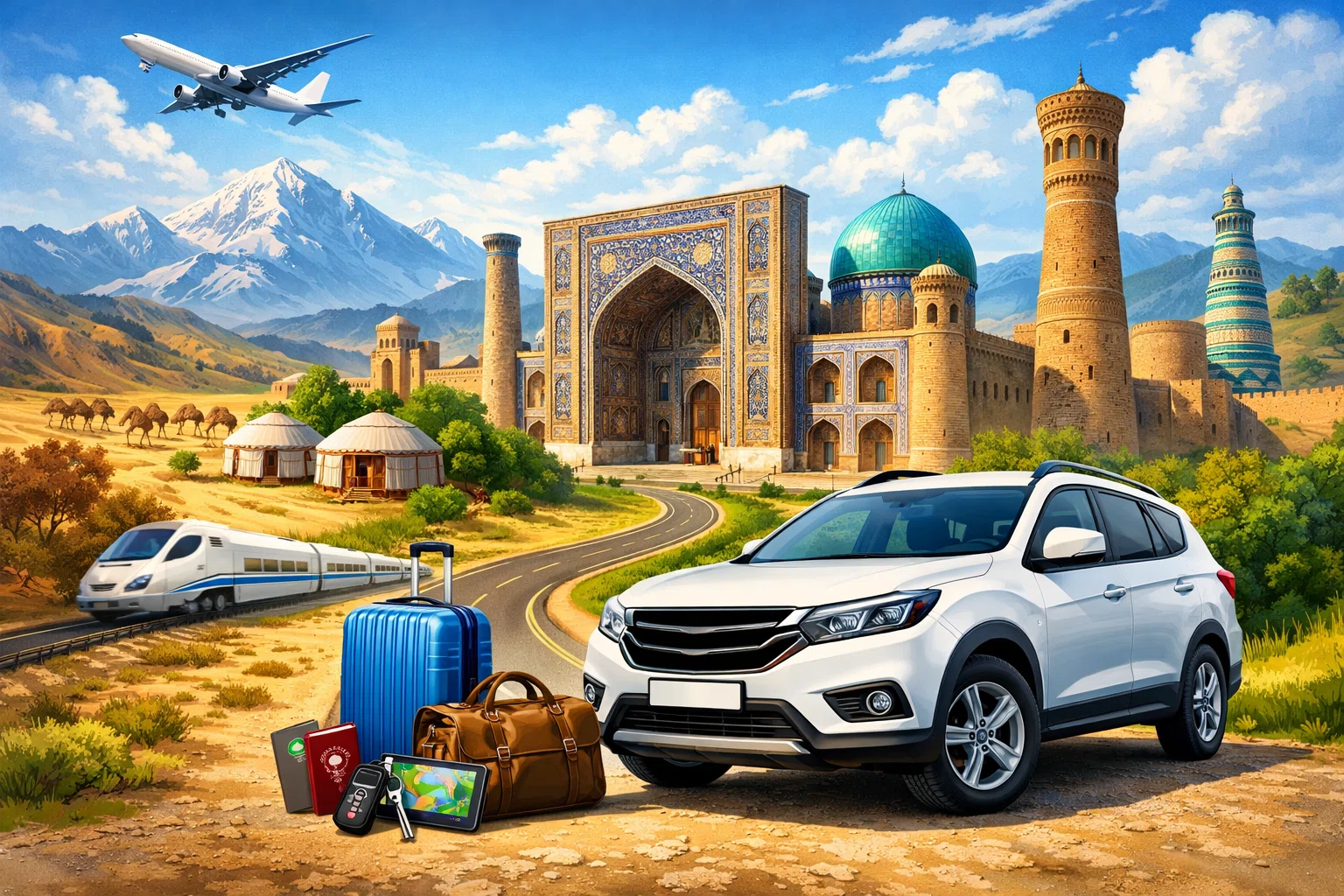 Аренда автомобиля: Преимущества аренды автомобиля в Узбекистане